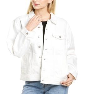 Madewell Oversized White Jean Jacket
